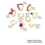 Stylish Rings with Crystal Accents image 2