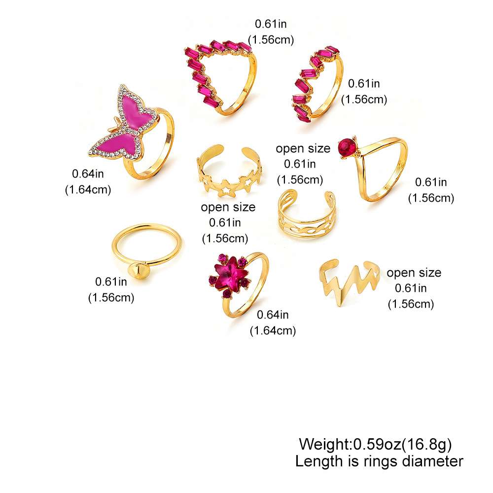 Stylish Rings with Crystal Accents image 2