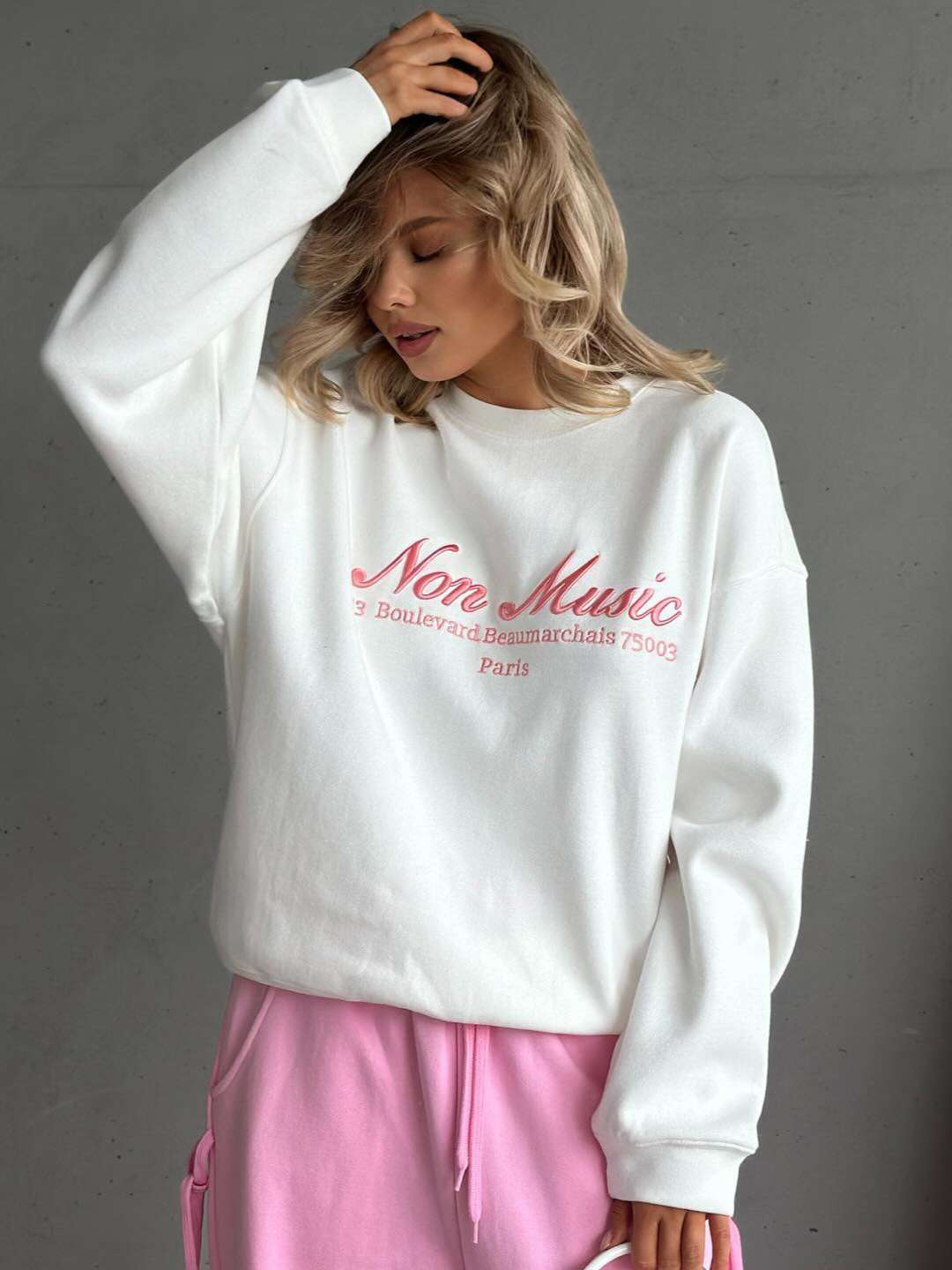 Versatile Casual Round Neck Sweatshirt image 1