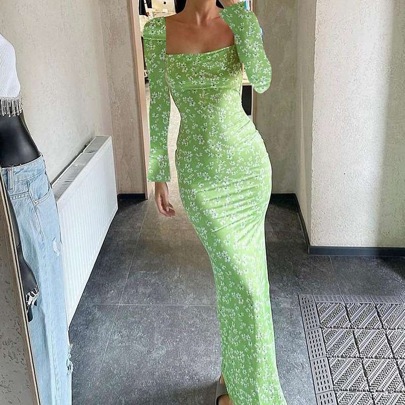Enchanted Garden Maxi Dress - M, Green image