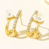 Floral Hoop Earrings image 4