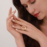 Elegant Heart-Shaped Statement Rings image 4