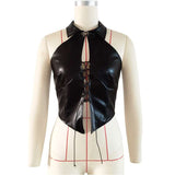 Halter Corset Top with Lace-Up Front image 2