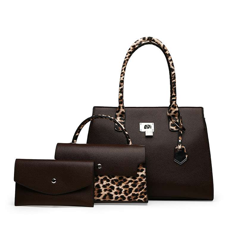 Purse with Wallet 3 Pieces Set - Free Size, Friar Brown image