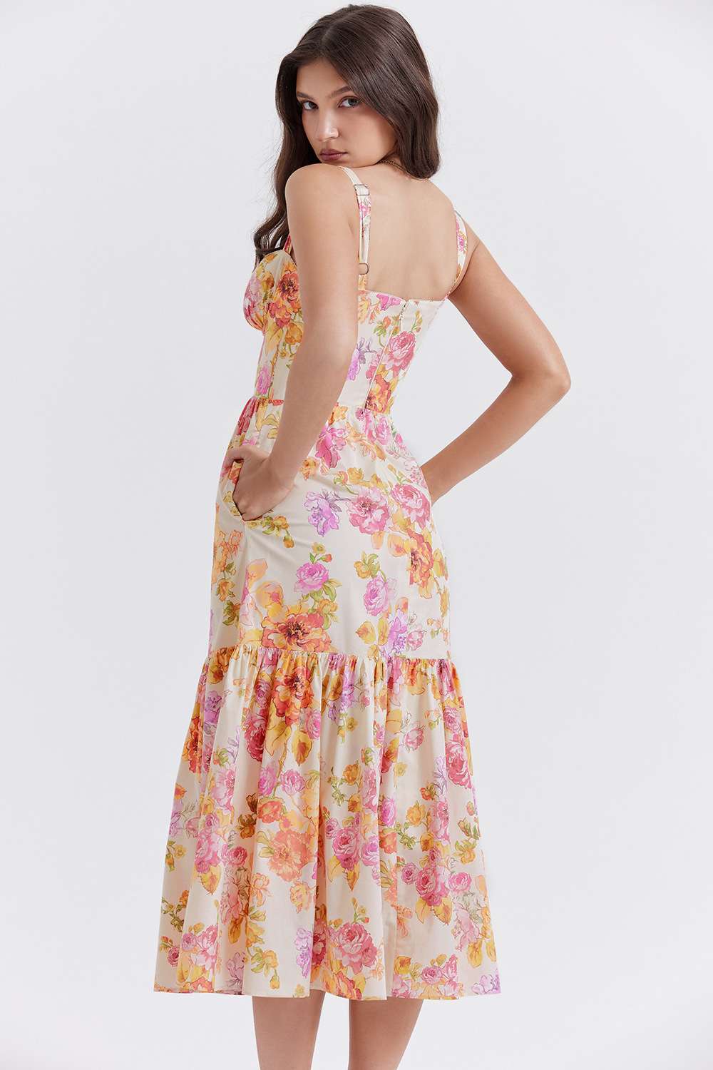 Sleeveless Maxi Dress with Ruffle Hem image 5