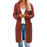Cozy Cable Knit Long Cardigan image 1