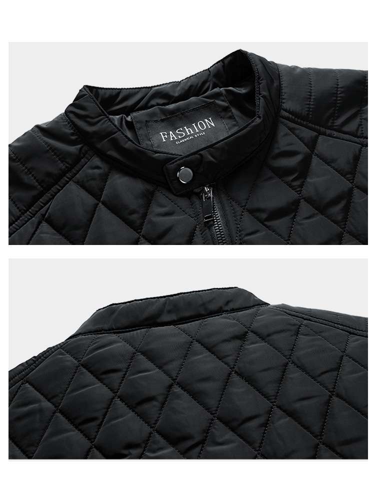 Solid Winter Down Jacket Quilted Jacket image 3