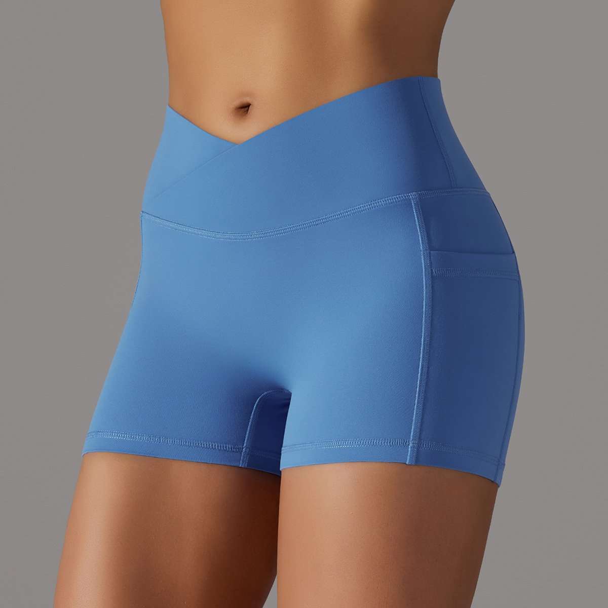 High-Waisted Athletic Biker Shorts image 0