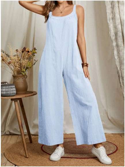 Wide-Leg Sleeveless Jumpsuit image 6