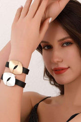 Bracelets with Gold and Silver Leaf Accents image 0