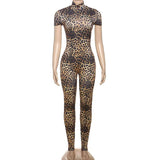 Printed Backless Bodycon Jumpsuit image 4