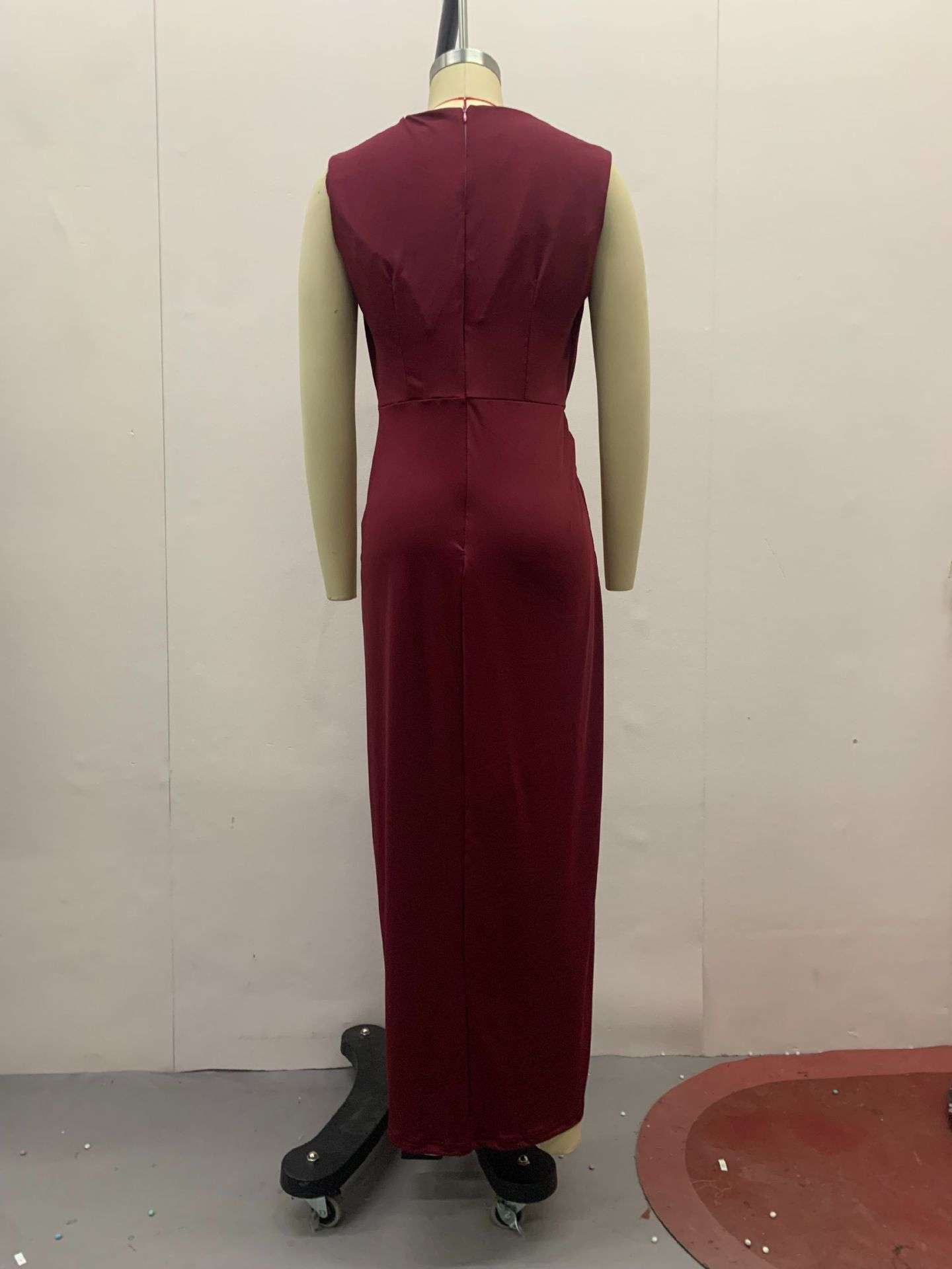 Sleeveless Draped Maxi Dress image 6