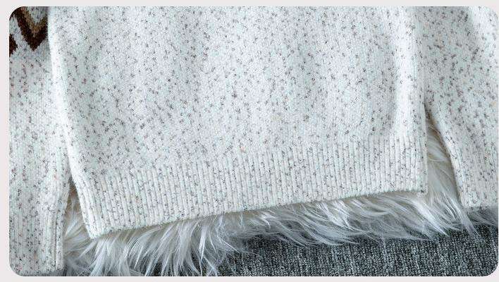 Multicolor Geometric Pattern Sweater image 4