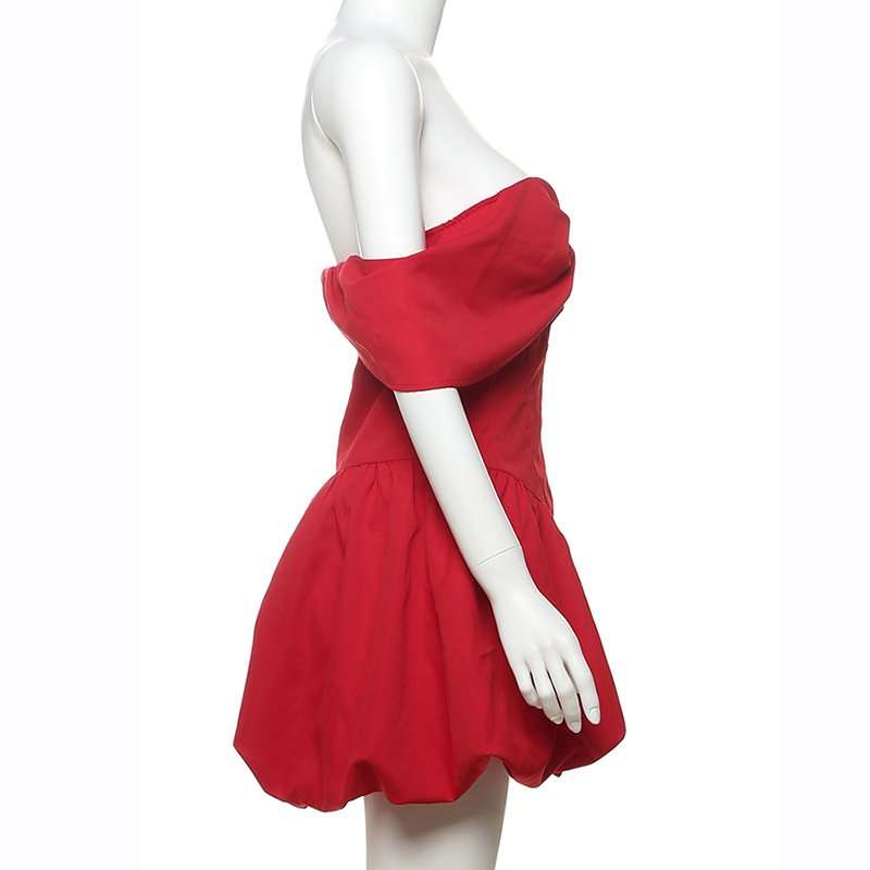 Bold Off-Shoulder Sweetheart Mini Dress image 4