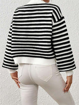 Striped Button-Front Cardigan Jacket image 4