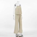 Back-Tie Top and wide Pant Set image 3