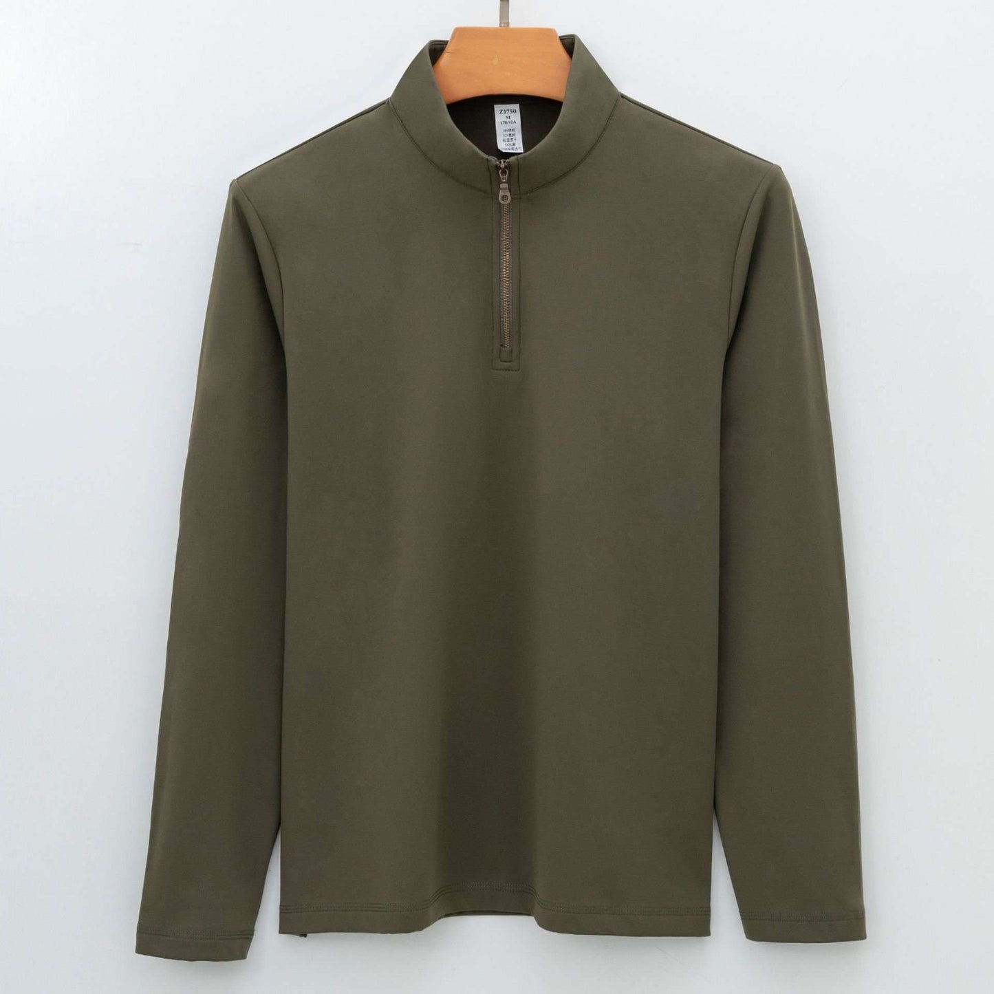 Oversized Fit Sweatshirt with Zip - XL, Herbal Green image