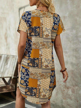 Bohemian Patchwork Floral Midi Dress image 7