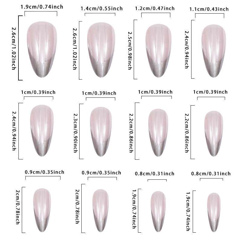 Chrome-Accent Almond Nail Design image 2