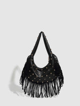 Fringe Studded Shoulder Bag image 0