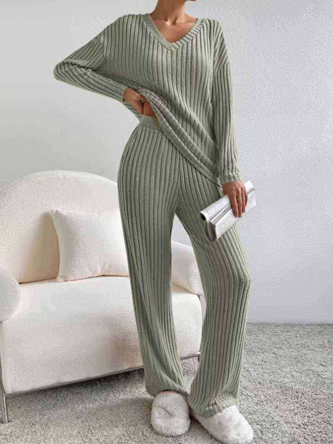 Cozy Ribbed Lounge Set image 5