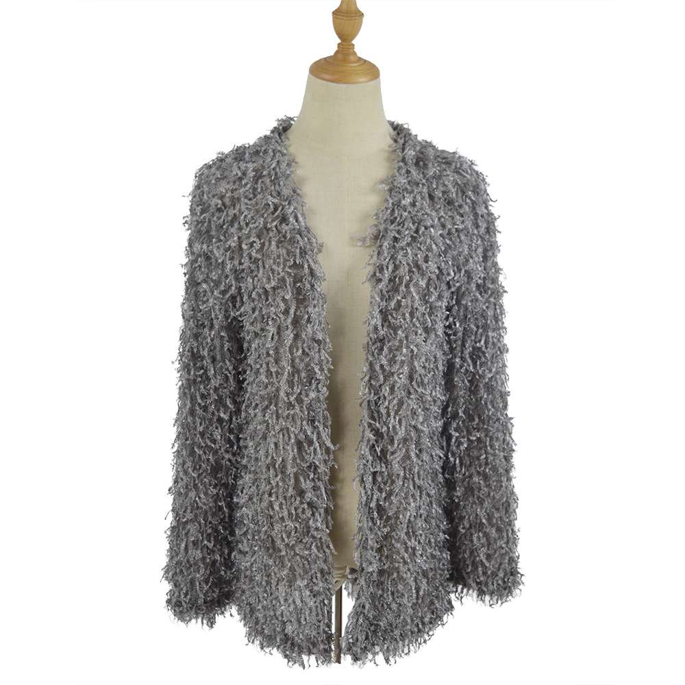 Button Front Fuzzy Cardigan image 3