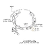 Love Heart Pendant Bracelet Set image 1