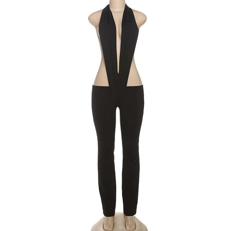 Deep Plunge Halter Jumpsuit image 4
