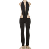 Deep Plunge Halter Jumpsuit image 4