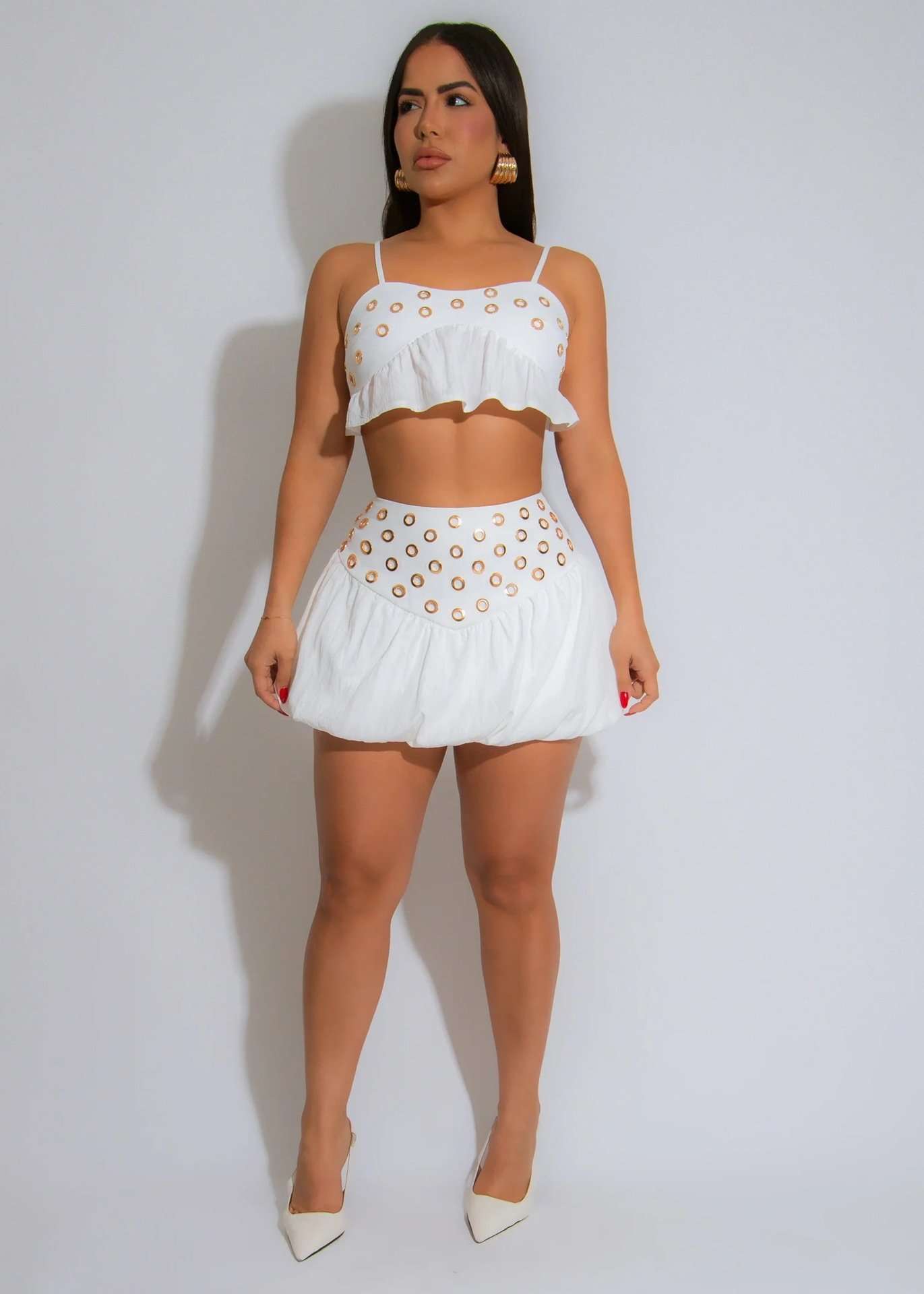Eyelet Two-Piece Set image 1