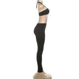 Black Cutout Halter Jumpsuit image 5