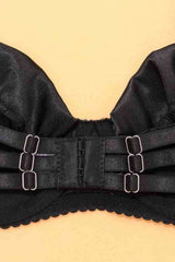 Sexy Sheer Patched Satin Mini Skirt 5pcs Lingerie Set image 8