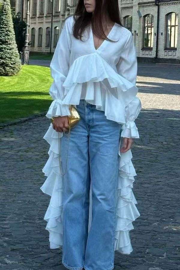 Ruffled Asymmetric Top image 0