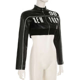 PU Leather Cropped Jacket image 4