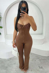 Strapless Lace Detail Jumpsuit image 0