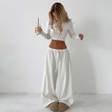 Casual Lounge Set with Drawstring Pants image 1