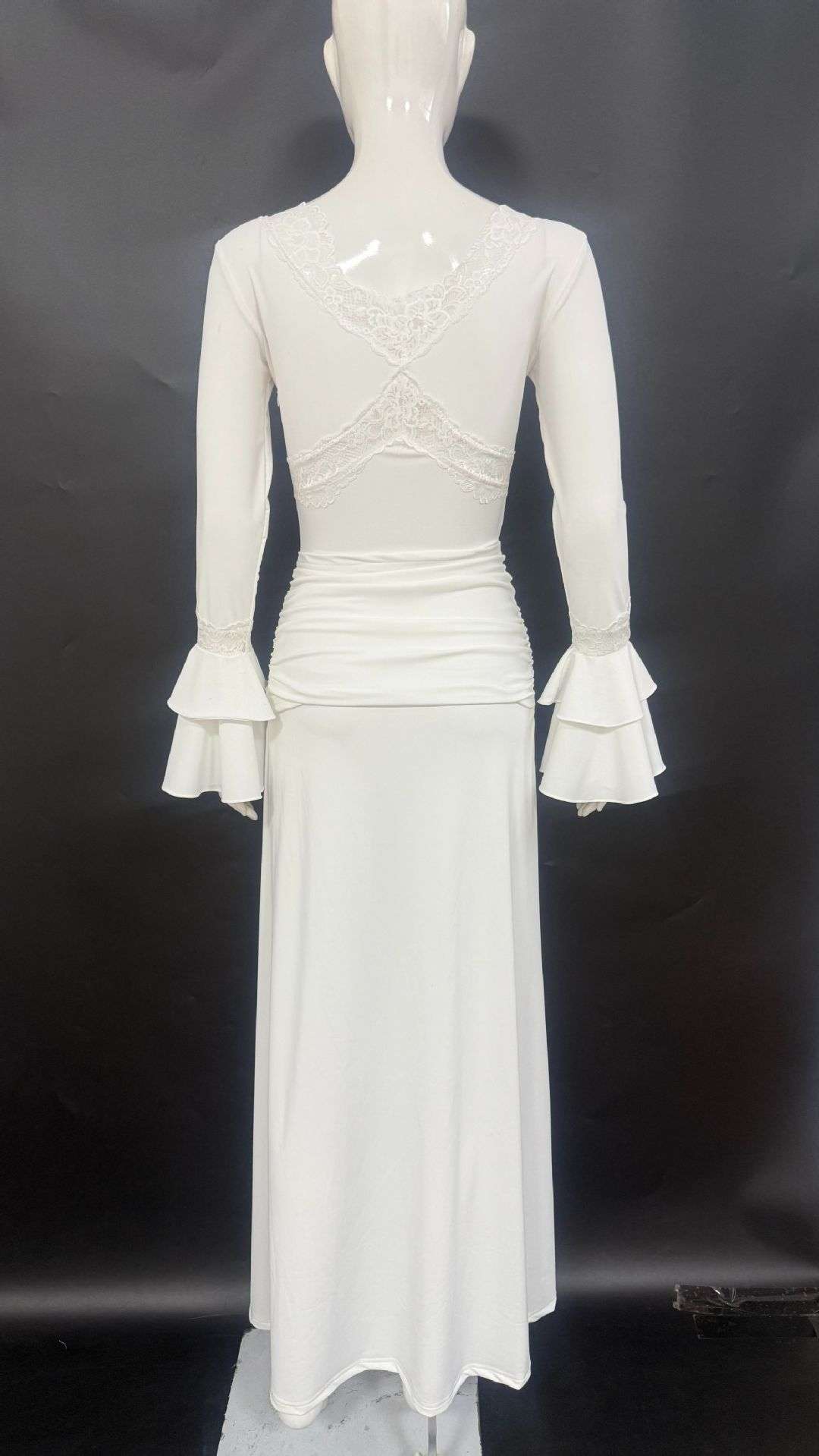 Lace-Accented Evening Gown image 5