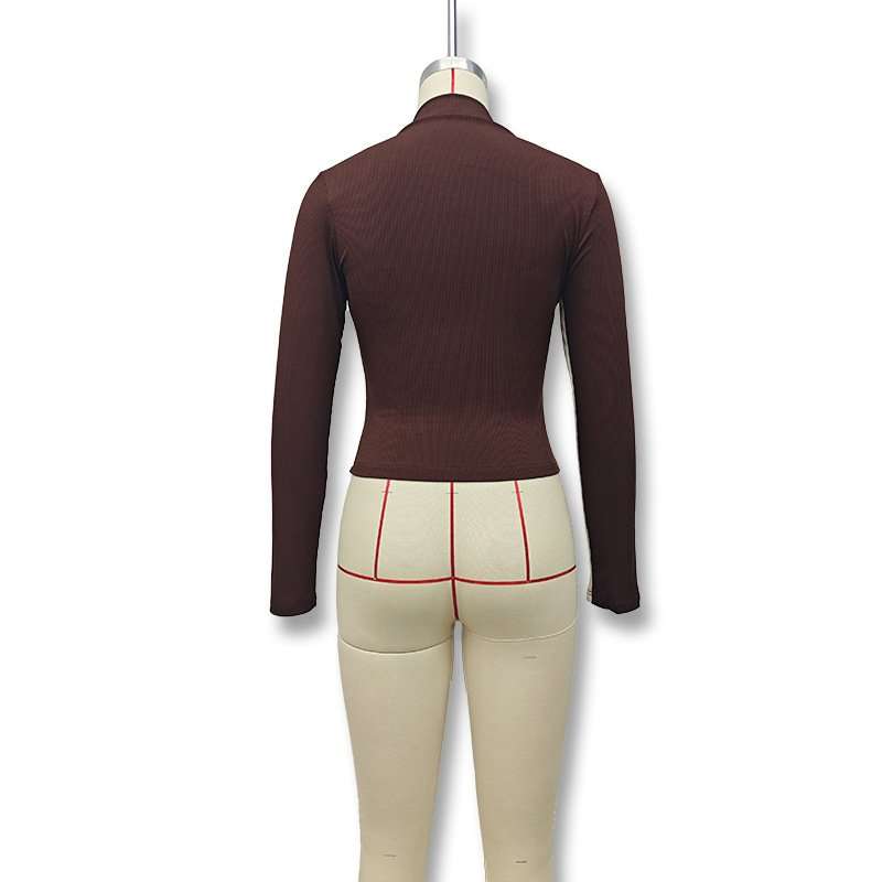Modern Asymmetrical High Neck Top image 3