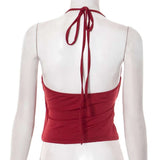 Ruched Tank Top with Silver Buckle image 3