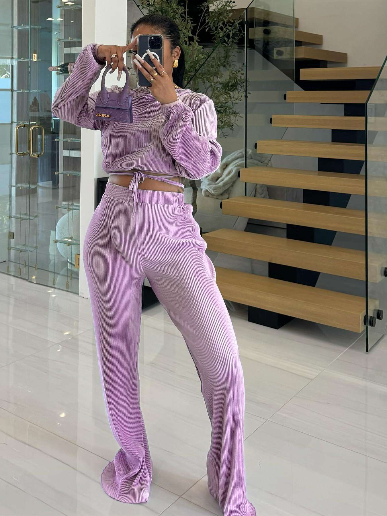 V-neck Cardigan Set image 1