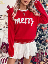 Festive Christmas Sweater - M, Red image