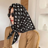 Monochrome Floral Print Scarf image 3