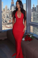 Radiant Rose Halter Maxi Dress image 0