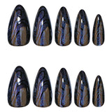 Galaxy-Inspired Black Nail Art image 2
