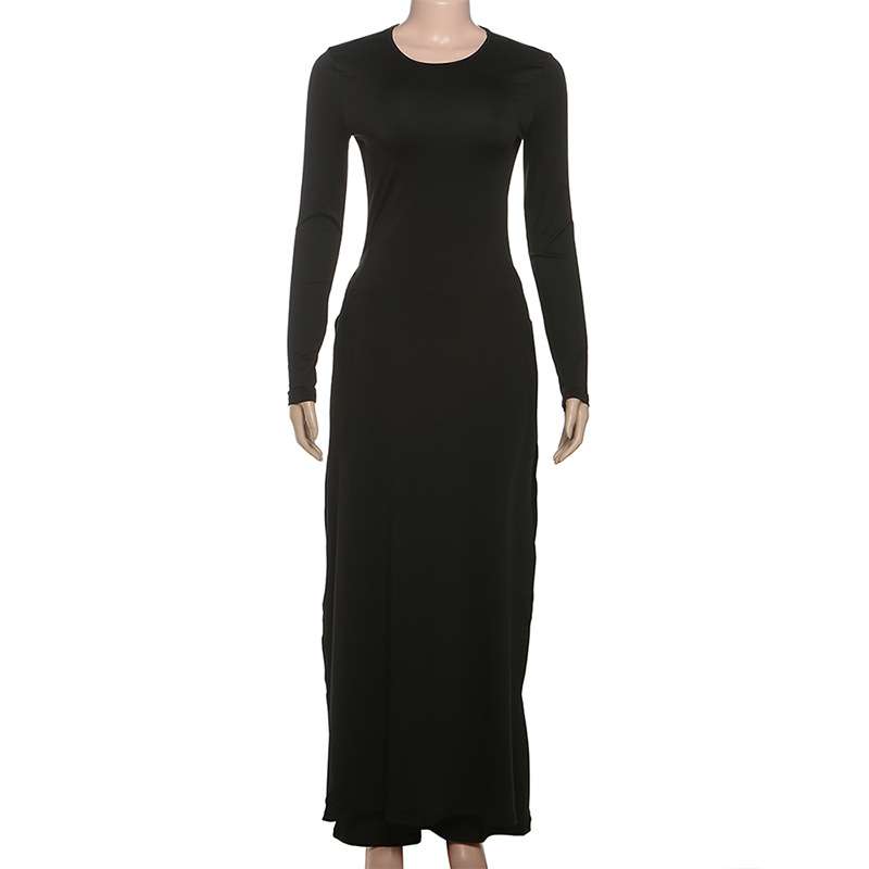 Elegant Long Sleeve Maxi Top with Flared Pants image 5