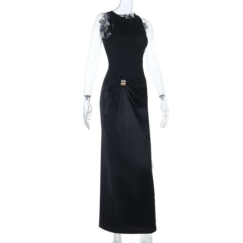 Sleeveless Ruched Maxi Dress image 5