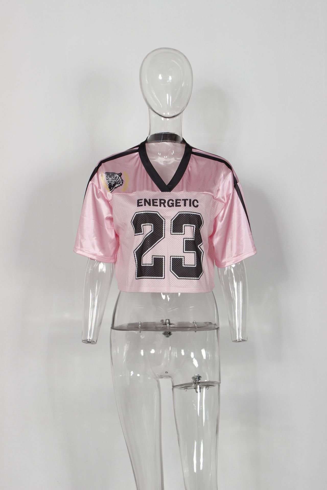 Mesh Varsity Crop Top image 2