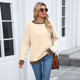 Oversized Sweatshirt with Contrast Cuffs image 5