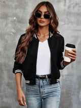 Luxxy Quilted Bomber Jacket image 0