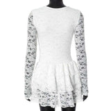 Lace Hollow Out Bodycon Mini Dress image 5